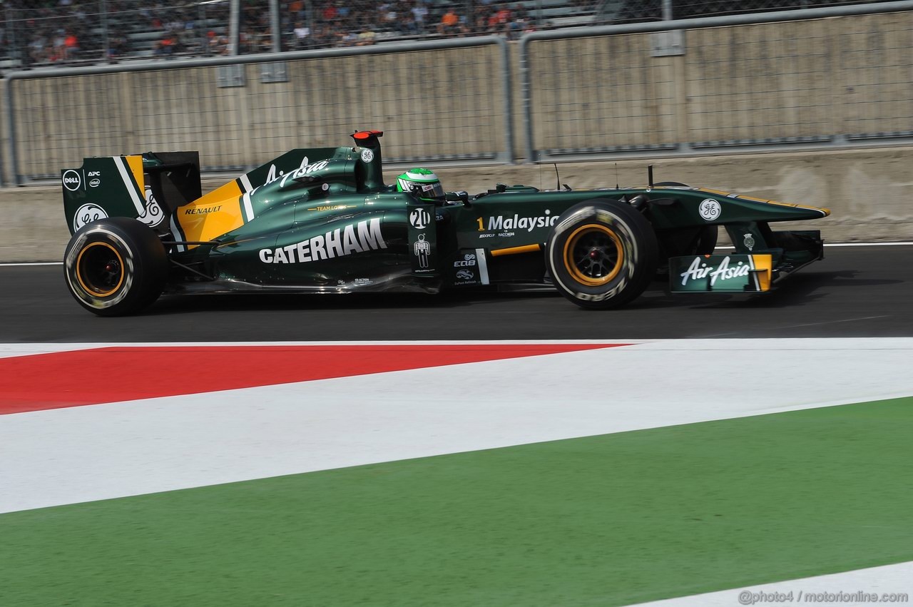 GP ITALIA, 10.09.2011- Prove Libere 3, Sabato, Heikki Kovalainen (FIN), Team Lotus, TL11 