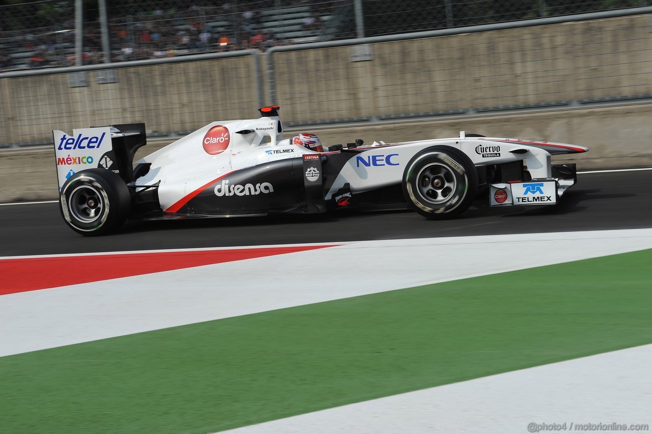 GP ITALIA, 10.09.2011- Prove Libere 3, Sabato, Kamui Kobayashi (JAP), Sauber F1 Team C30