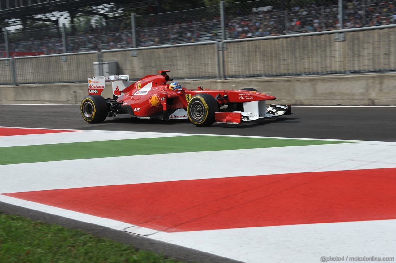 GP ITALIA, 10.09.2011- Prove Libere 3, Sabato, Fernando Alonso (ESP), Ferrari, F-150 Italia 