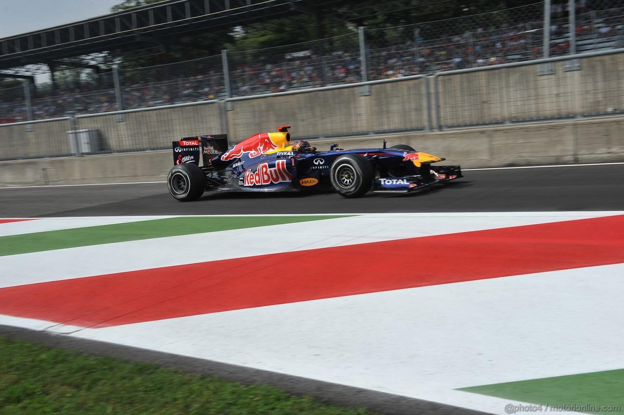 GP ITALIA, 10.09.2011- Prove Libere 3, Sabato, Sebastian Vettel (GER), Red Bull Racing, RB7 