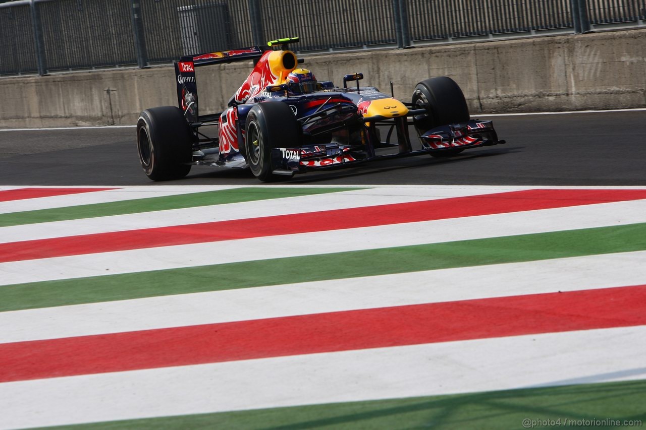 GP ITALIA, 10.09.2011- Prove Libere 3, Sabato, Mark Webber (AUS), Red Bull Racing, RB7 