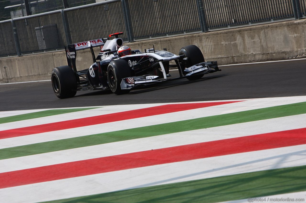 GP ITALIA, 10.09.2011- Prove Libere 3, Sabato, Rubens Barrichello (BRA), Williams FW33