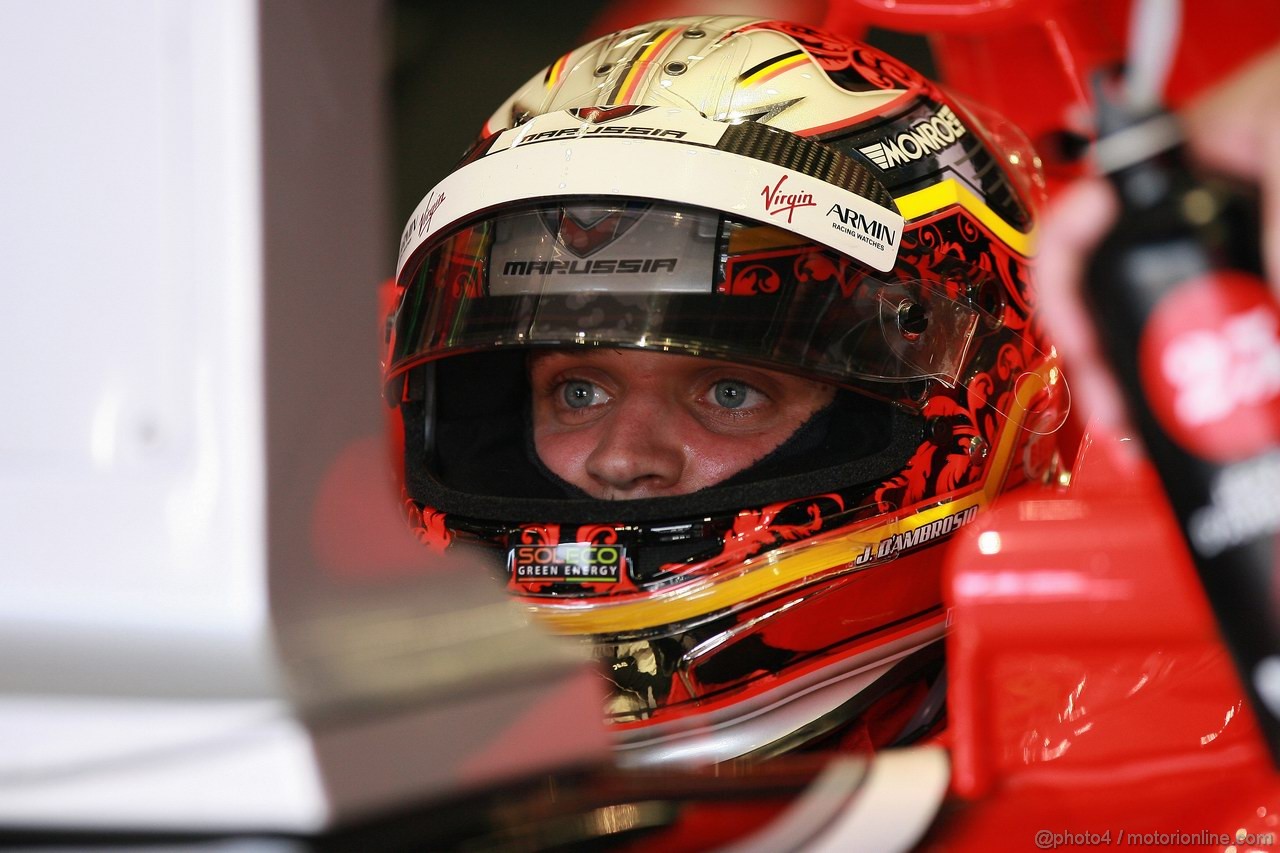 GP ITALIA, 10.09.2011- Prove Libere 3, Sabato, Jerome D'Ambrosio (BEL), Marussia Virgin Racing VR-02