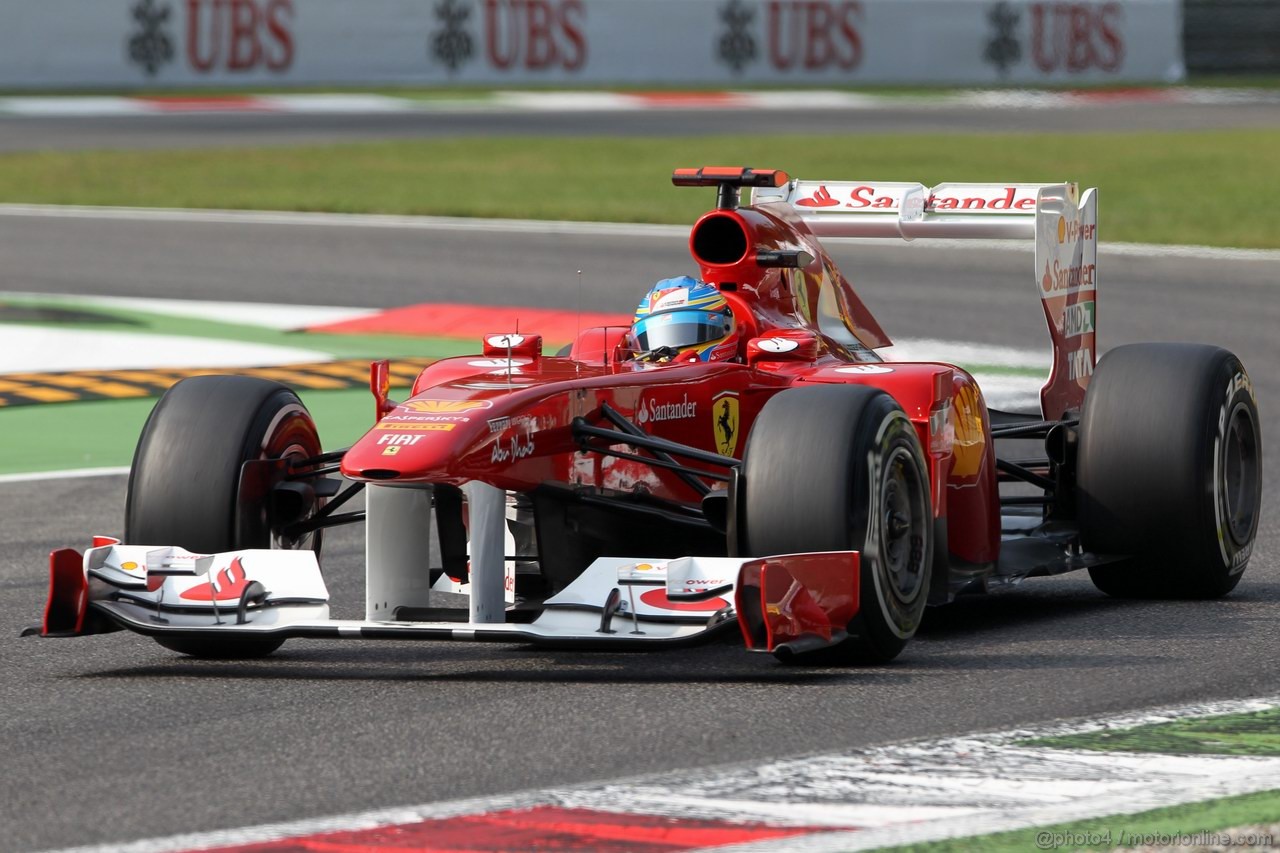 GP ITALIA, 10.09.2011- Prove Libere 3, Sabato, Fernando Alonso (ESP), Ferrari, F-150 Italia 