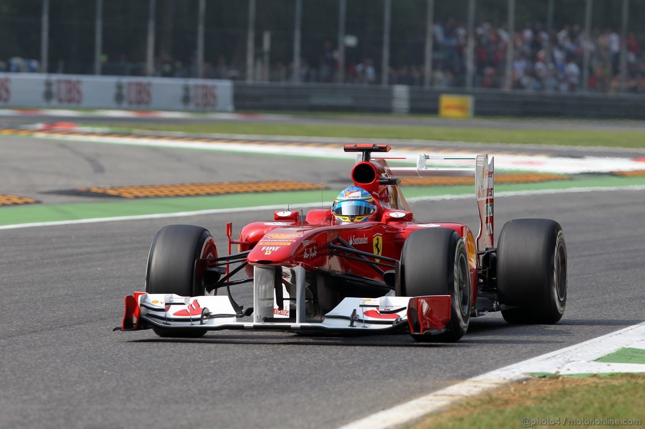 GP ITALIA, 10.09.2011- Prove Libere 3, Sabato, Fernando Alonso (ESP), Ferrari, F-150 Italia 