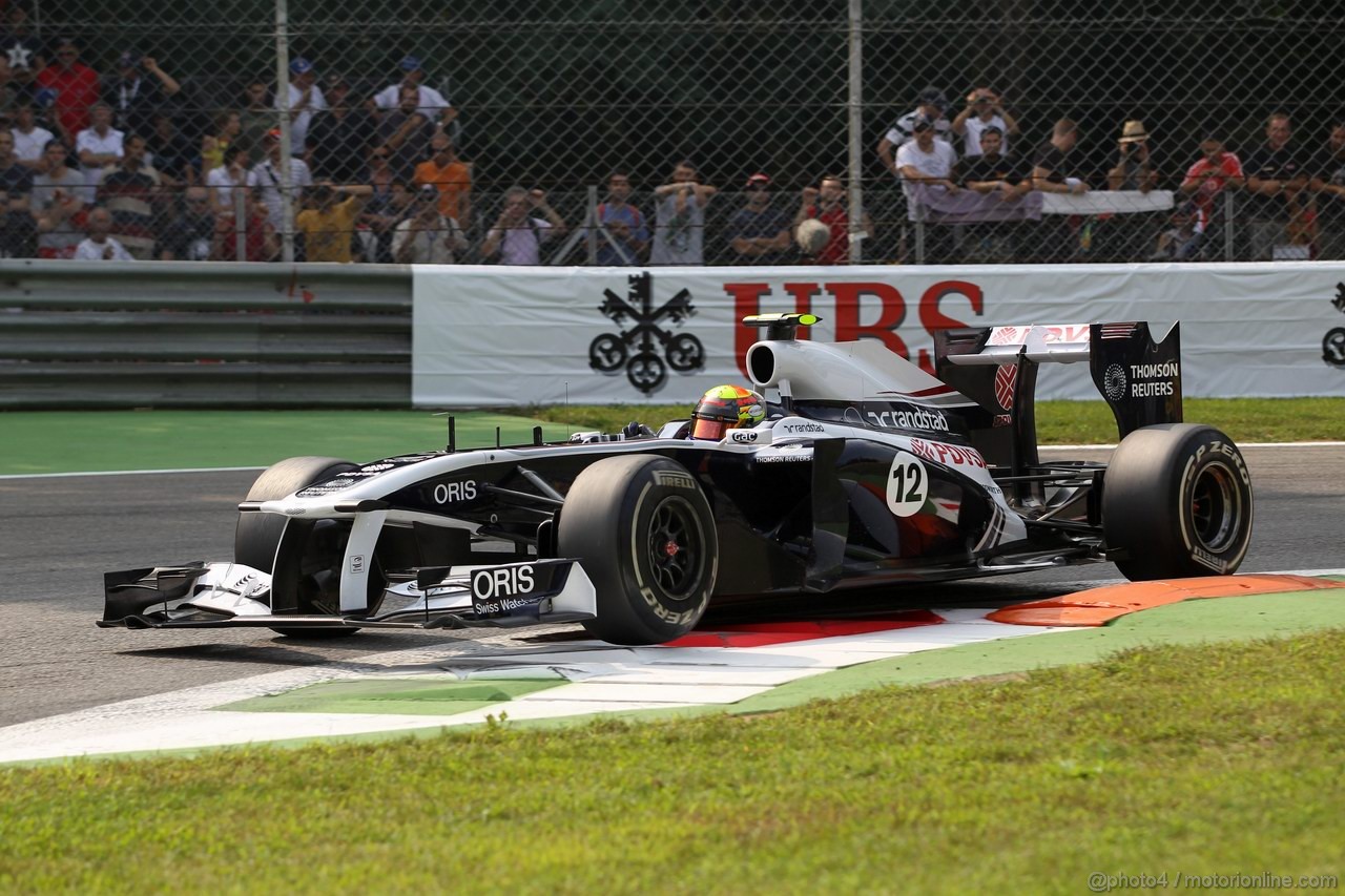 GP ITALIA, 10.09.2011- Prove Libere 3, Sabato, Pastor Maldonado (VEN), Williams FW33 