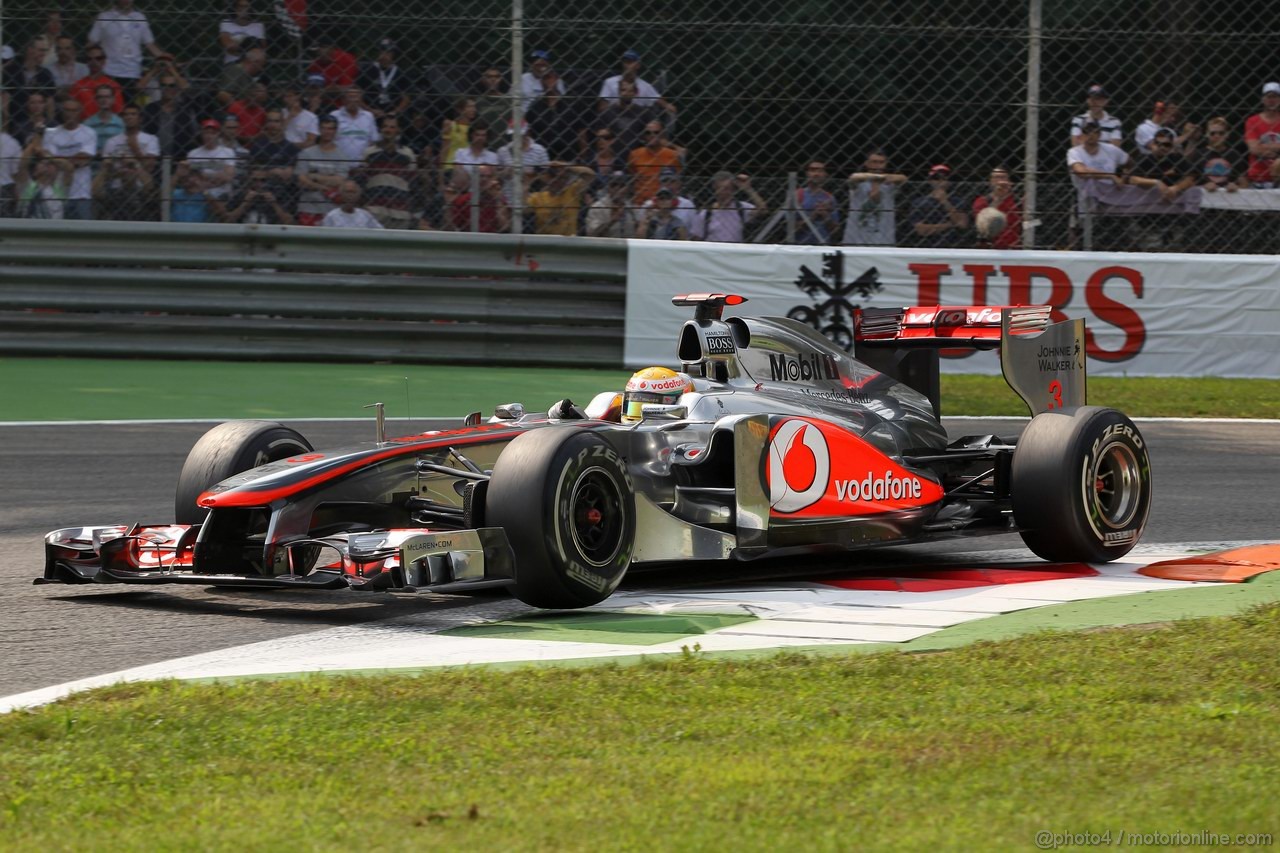 GP ITALIA, 10.09.2011- Prove Libere 3, Sabato, Lewis Hamilton (GBR), McLaren Mercedes, MP4-26