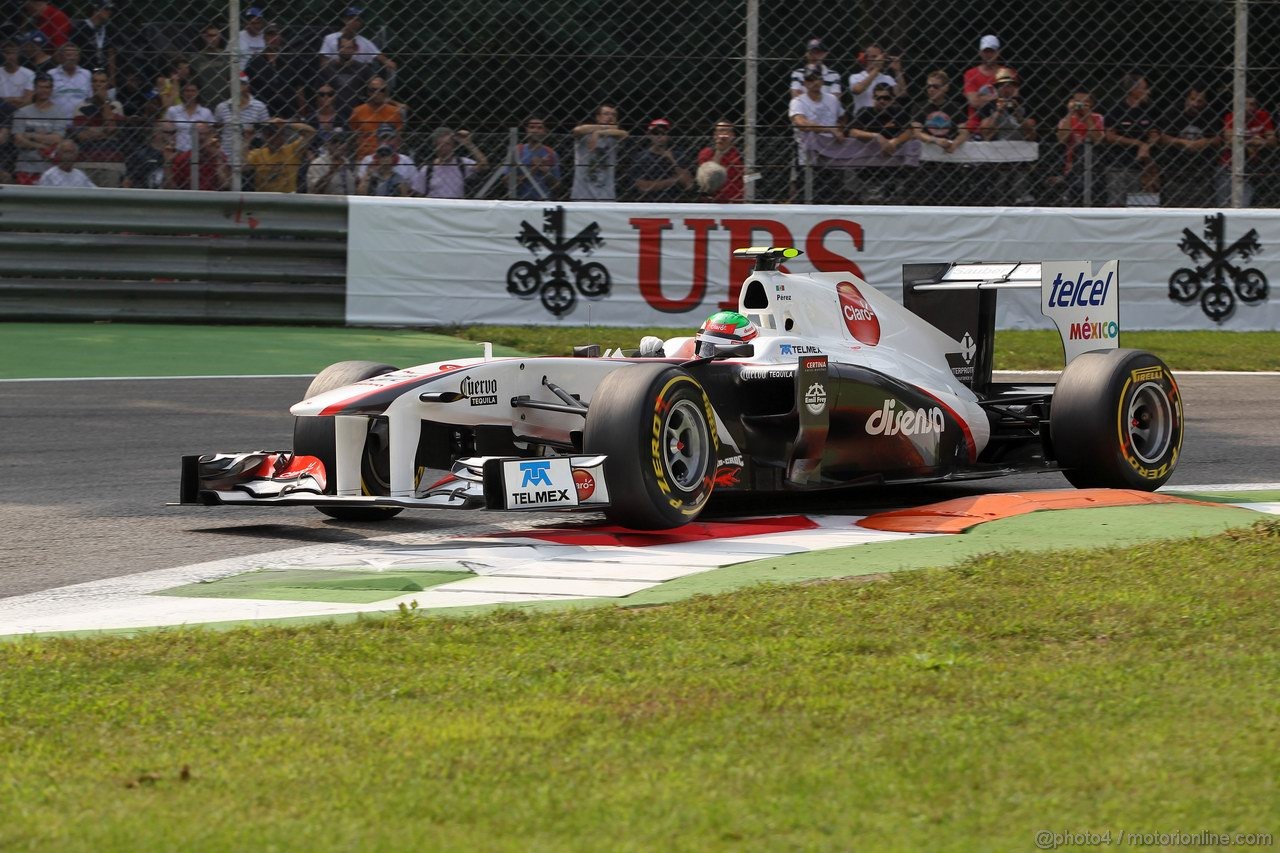 GP ITALIA, 10.09.2011- Prove Libere 3, Sabato, Sergio Pérez (MEX), Sauber F1 Team C30 