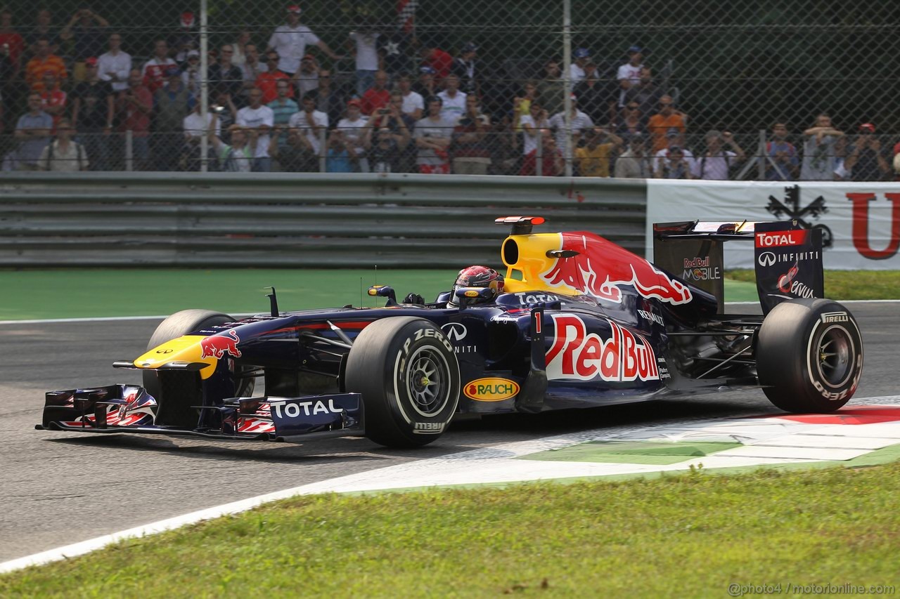 GP ITALIA, 10.09.2011- Prove Libere 3, Sabato, Sebastian Vettel (GER), Red Bull Racing, RB7 