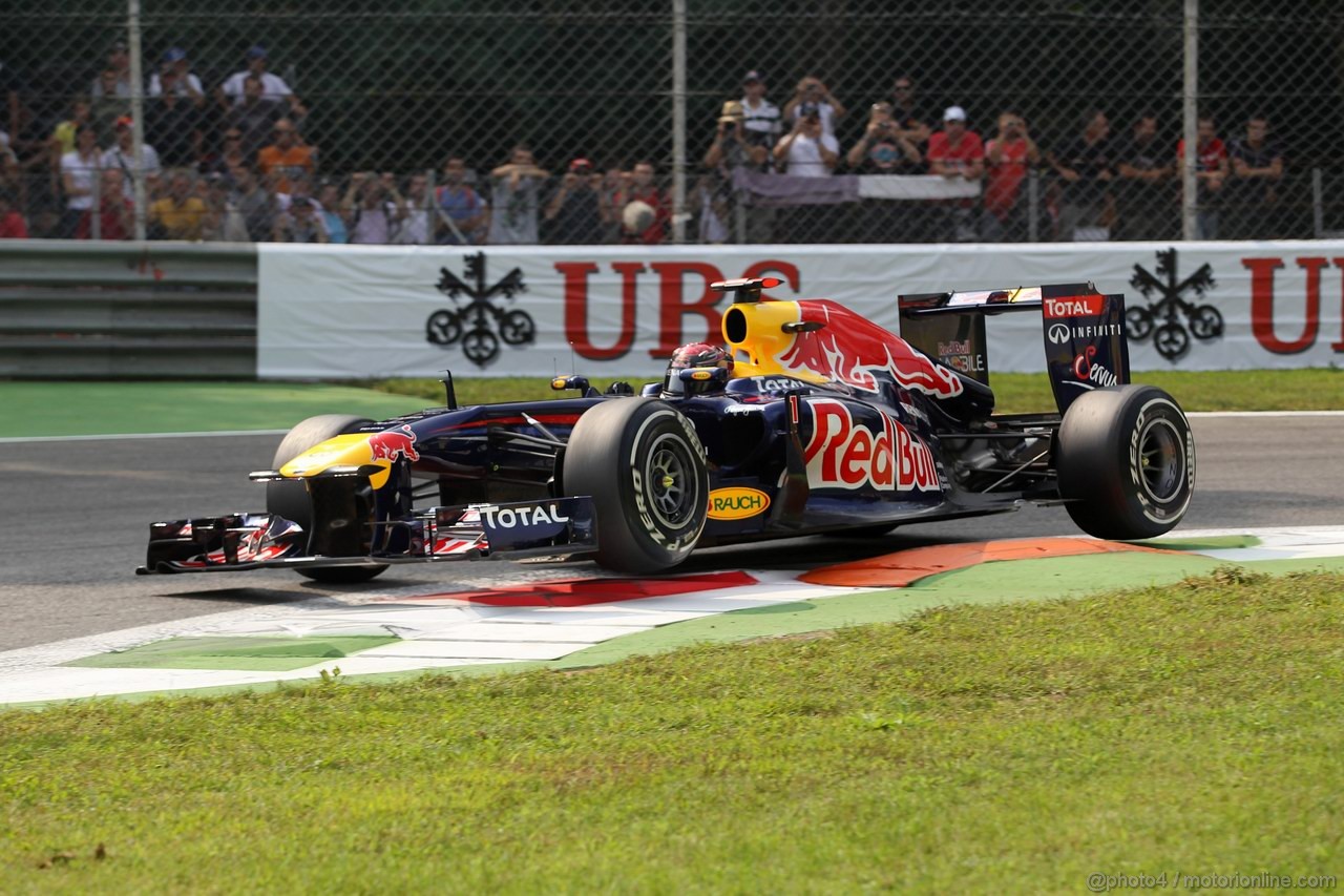 GP ITALIA, 10.09.2011- Prove Libere 3, Sabato, Sebastian Vettel (GER), Red Bull Racing, RB7 