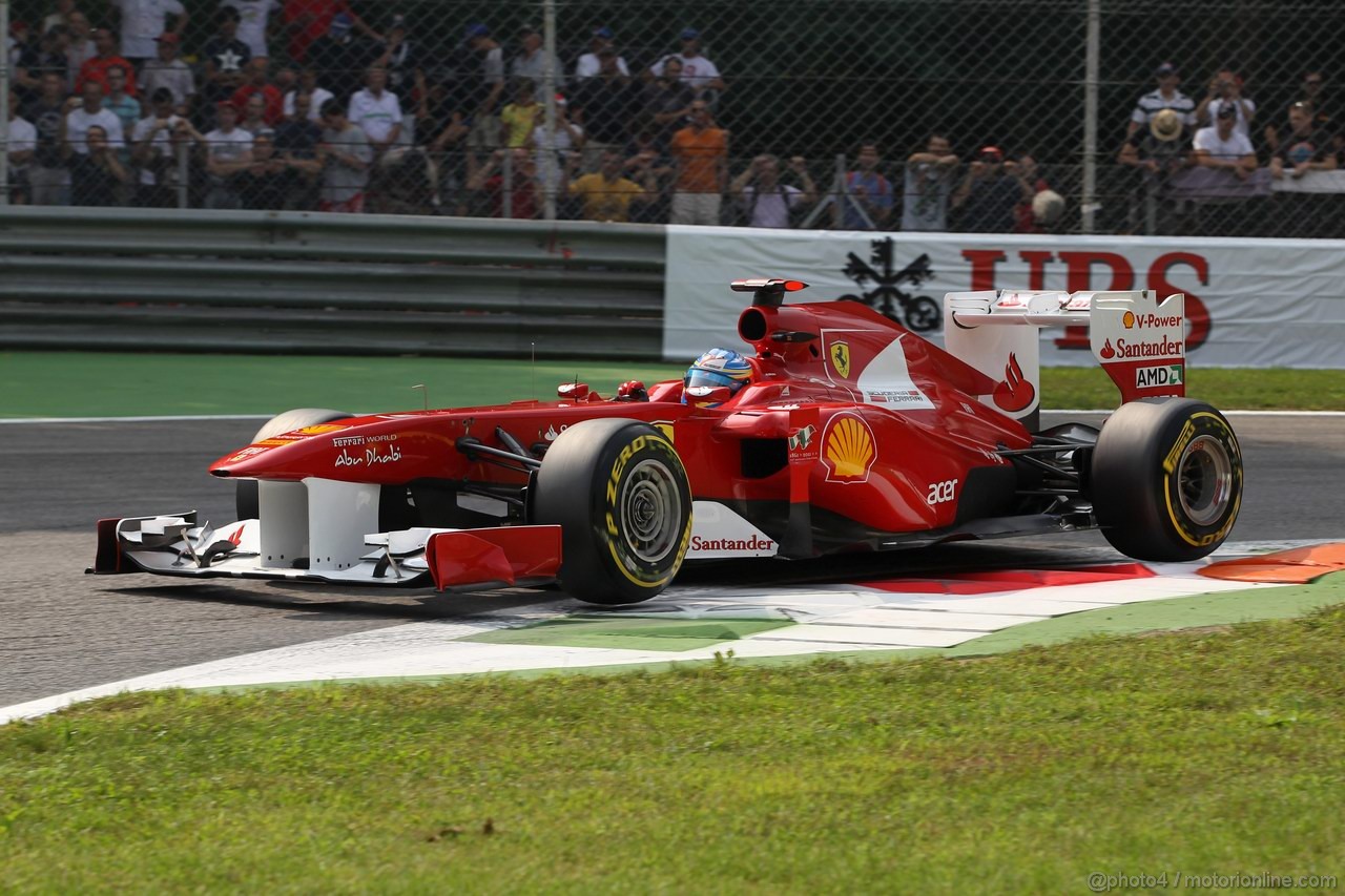 GP ITALIA, 10.09.2011- Prove Libere 3, Sabato, Fernando Alonso (ESP), Ferrari, F-150 Italia 
