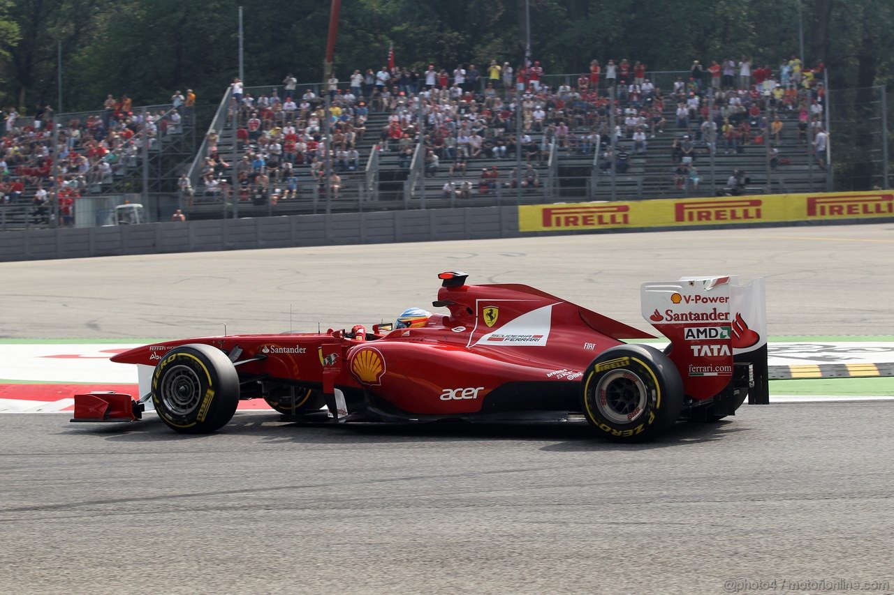 GP ITALIA, 10.09.2011- Prove Libere 3, Sabato, Fernando Alonso (ESP), Ferrari, F-150 Italia