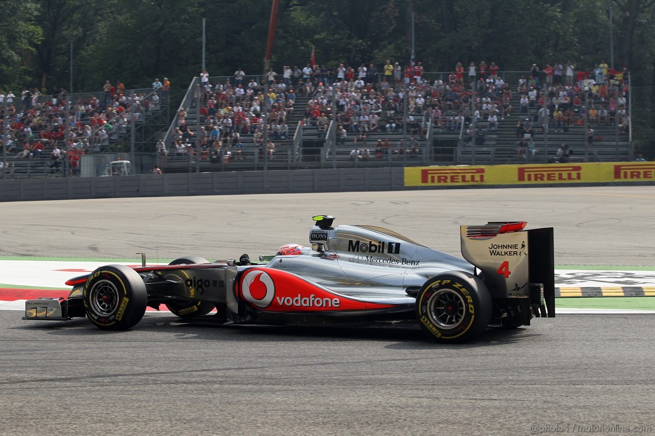 GP ITALIA, 10.09.2011- Prove Libere 3, Sabato, Jenson Button (GBR), McLaren  Mercedes, MP4-26 