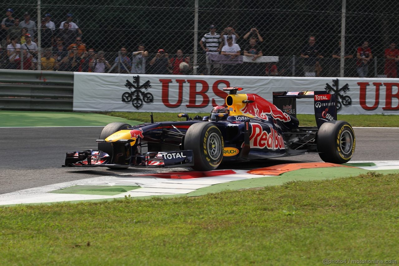 GP ITALIA, 10.09.2011- Prove Libere 3, Sabato, Sebastian Vettel (GER), Red Bull Racing, RB7 