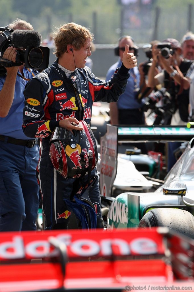 GP ITALIA, 10.09.2011- Qualifiche, Sebastian Vettel (GER), Red Bull Racing, RB7 pole position 