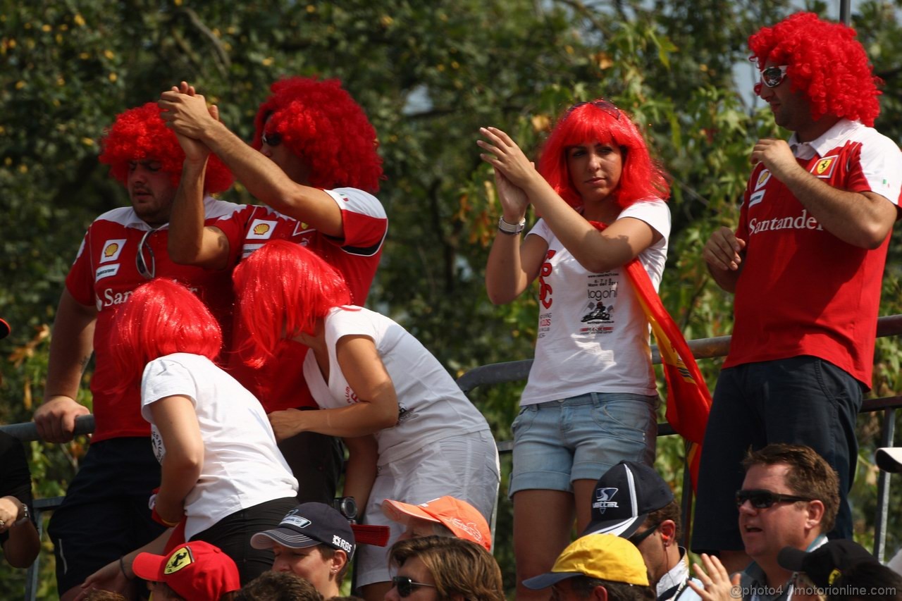 GP ITALIA, 10.09.2011- Qualifiche, Ferrari  fans