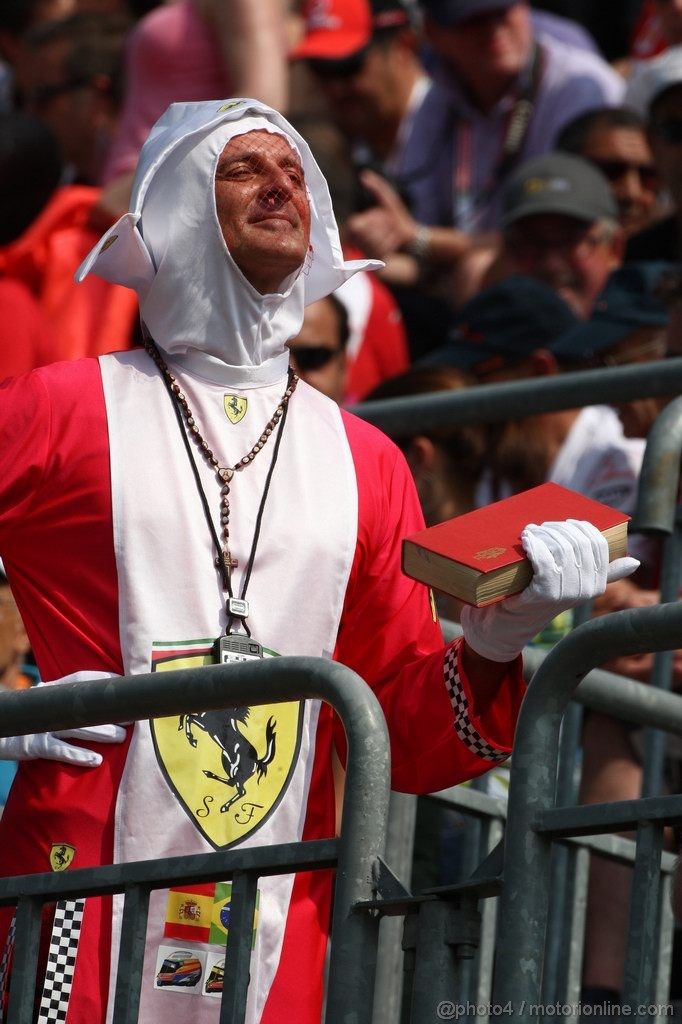 GP ITALIA, 10.09.2011- Qualifiche, Ferrari fan