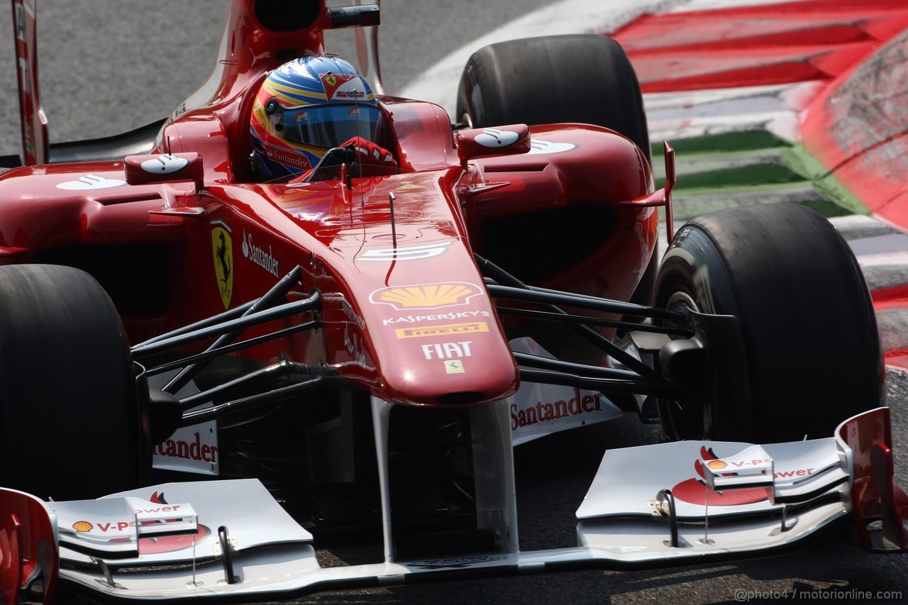 GP ITALIA, 10.09.2011- Qualifiche, Fernando Alonso (ESP), Ferrari, F-150 Italia 