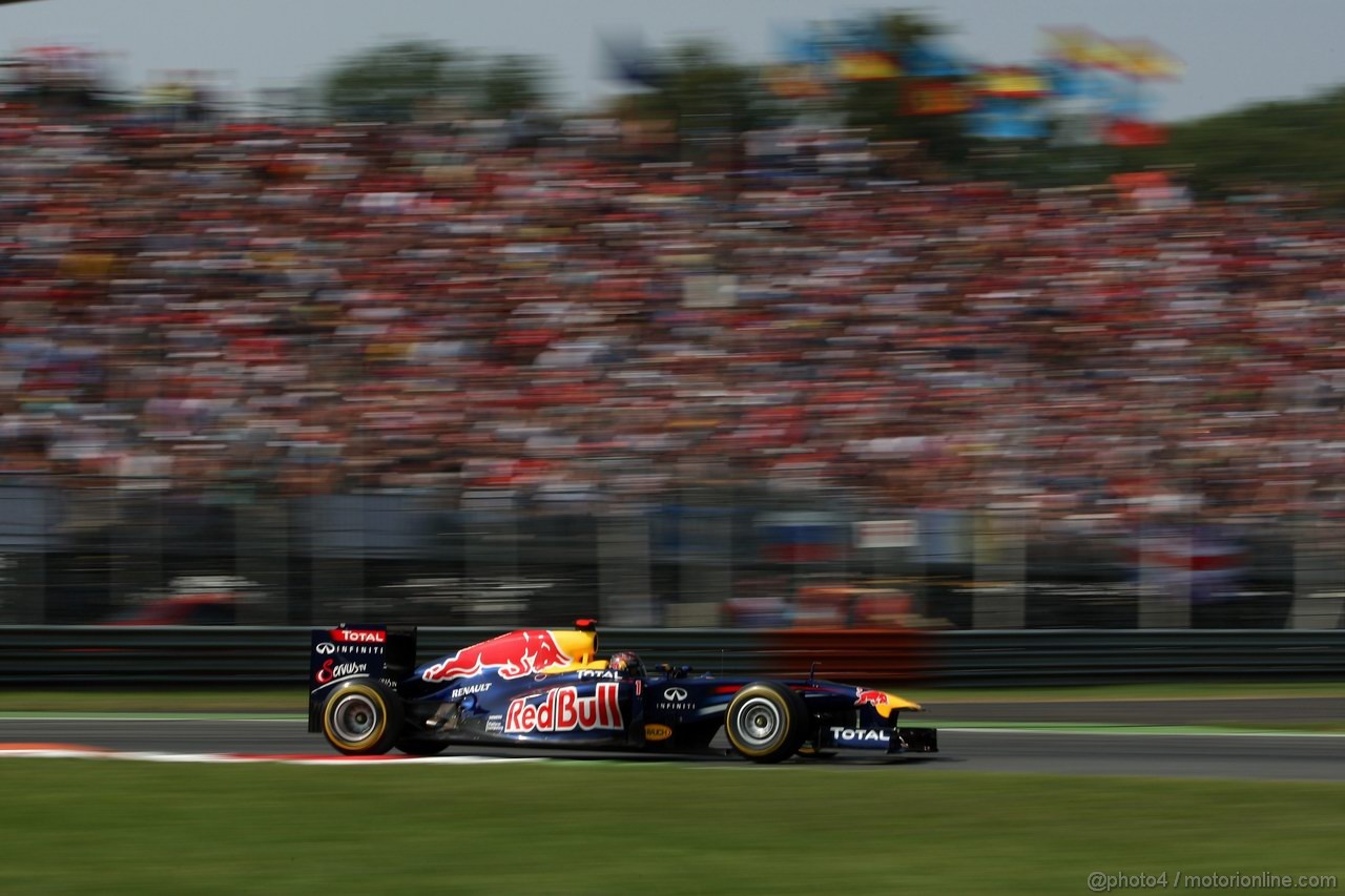 GP ITALIA, 10.09.2011- Qualifiche, Sebastian Vettel (GER), Red Bull Racing, RB7 