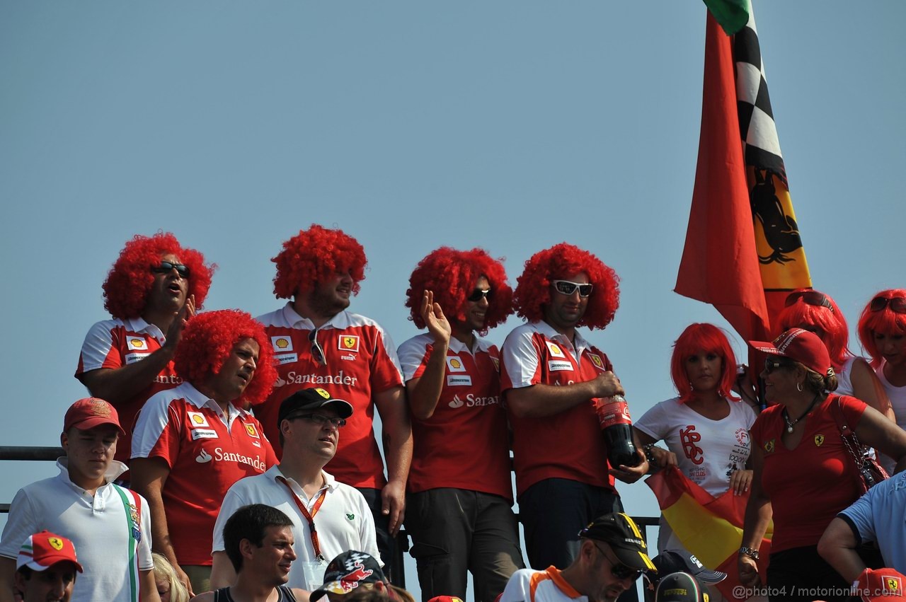 GP ITALIA, 10.09.2011- Qualifiche, Ferrari fans