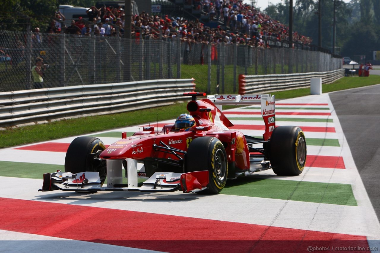 GP ITALIA, 10.09.2011- Qualifiche, Fernando Alonso (ESP), Ferrari, F-150 Italia 