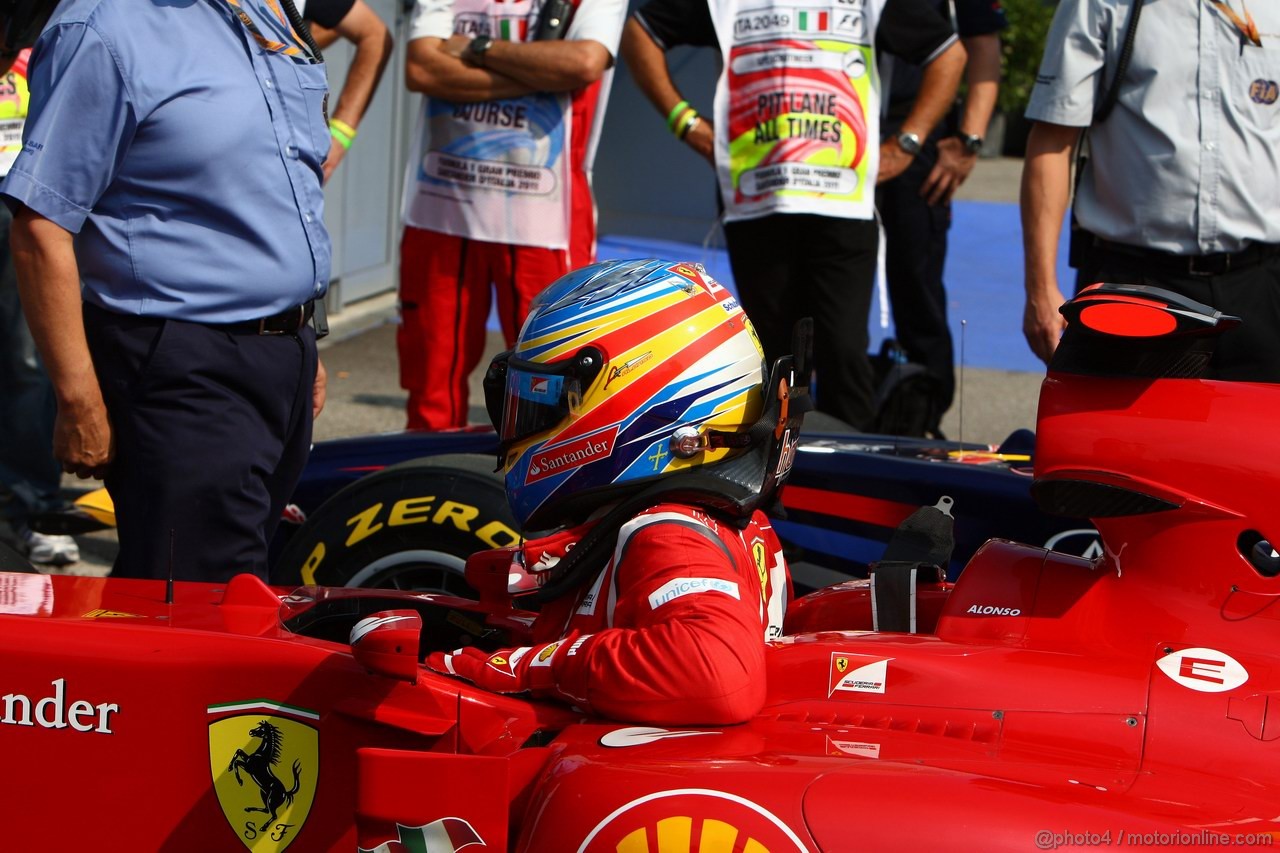 GP ITALIA, 10.09.2011- Qualifiche, Fernando Alonso (ESP), Ferrari, F-150 Italia 
