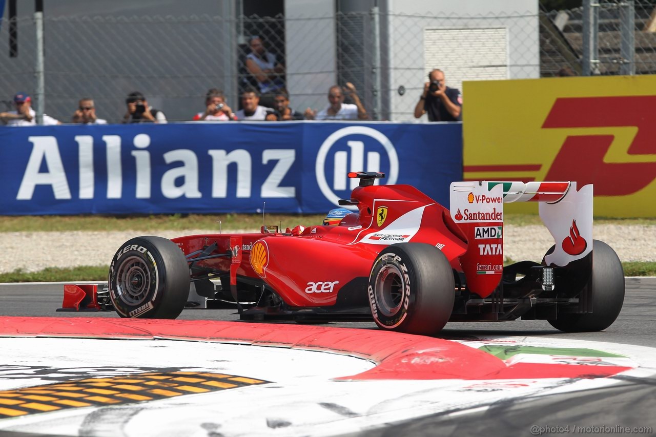 GP ITALIA, 10.09.2011- Qualifiche, Fernando Alonso (ESP), Ferrari, F-150 Italia 
