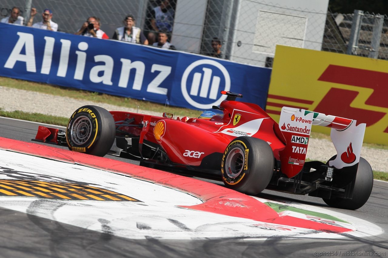 GP ITALIA, 10.09.2011- Qualifiche, Fernando Alonso (ESP), Ferrari, F-150 Italia 