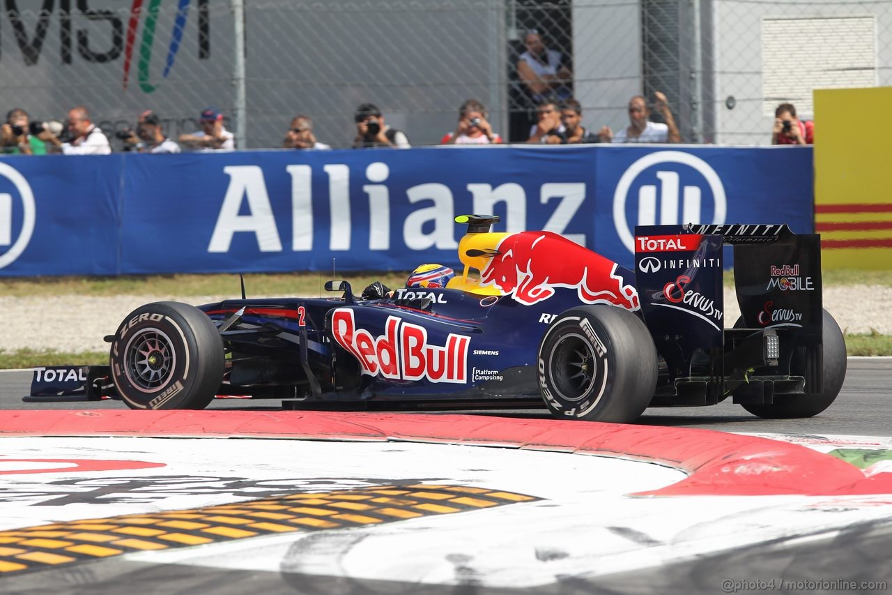 GP ITALIA, 10.09.2011- Qualifiche, Mark Webber (AUS), Red Bull Racing, RB7 