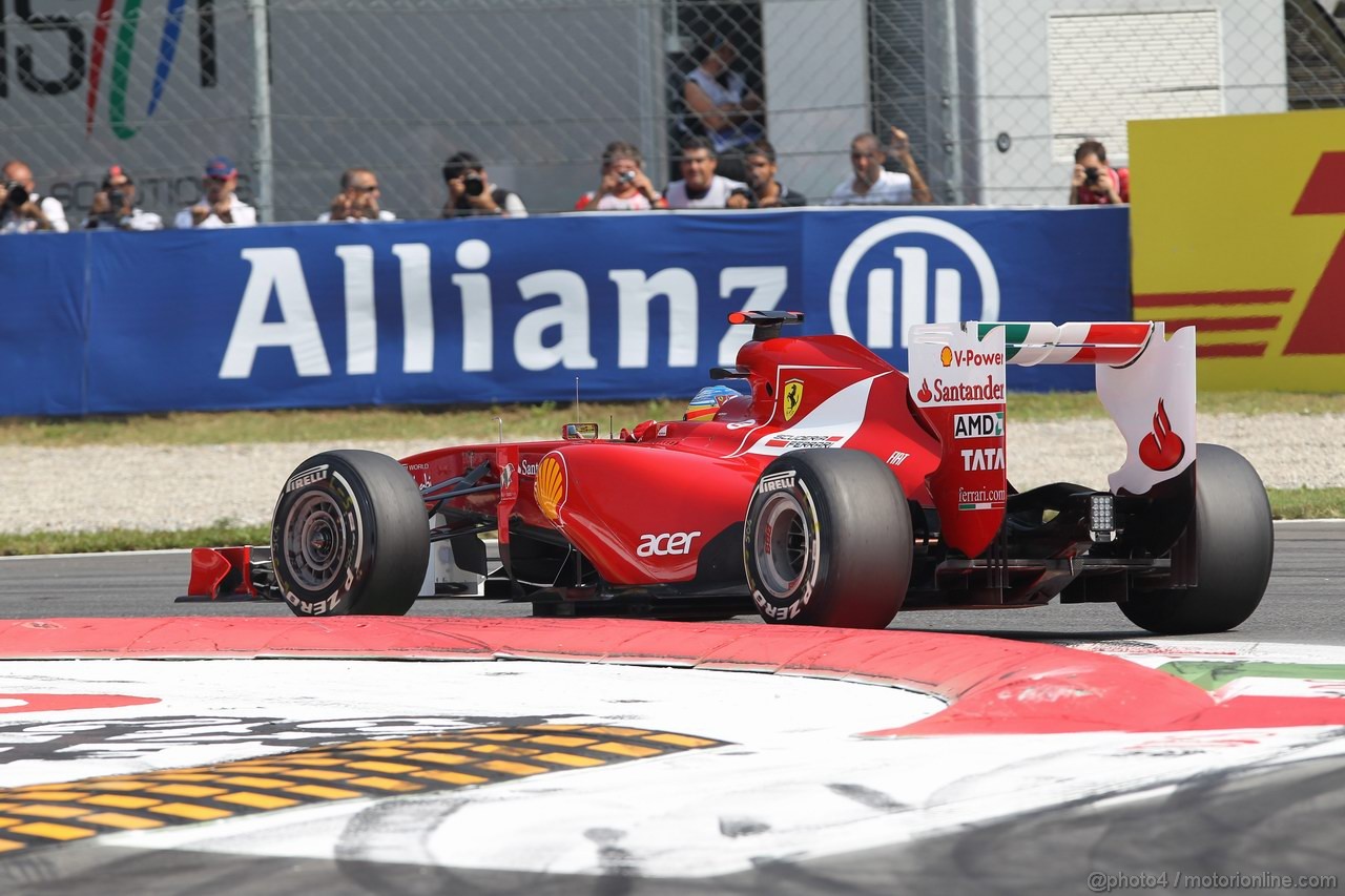 GP ITALIA, 10.09.2011- Qualifiche, Fernando Alonso (ESP), Ferrari, F-150 Italia 