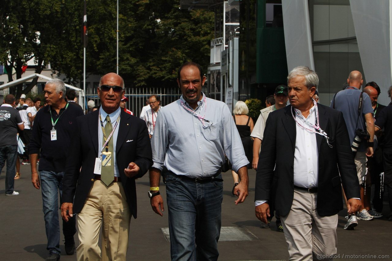 GP ITALIA, 10.09.2011- Dr. Angelo Sticchi Damiani (ITA) Aci Csai President e Marco Rogano (ITA), ACI Sport