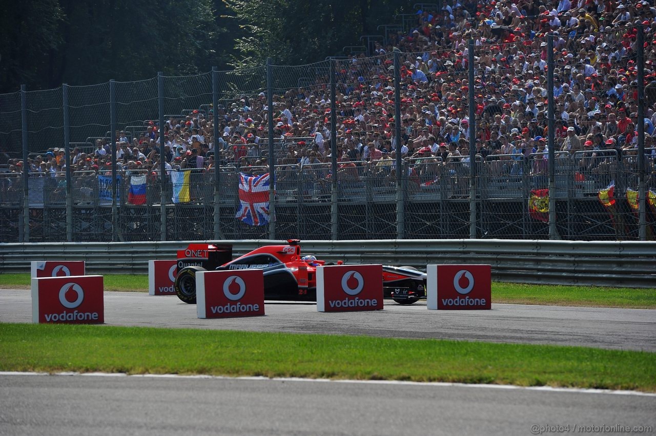GP ITALIA, 10.09.2011- Qualifiche, Timo Glock (GER), Marussia Virgin Racing VR-02 