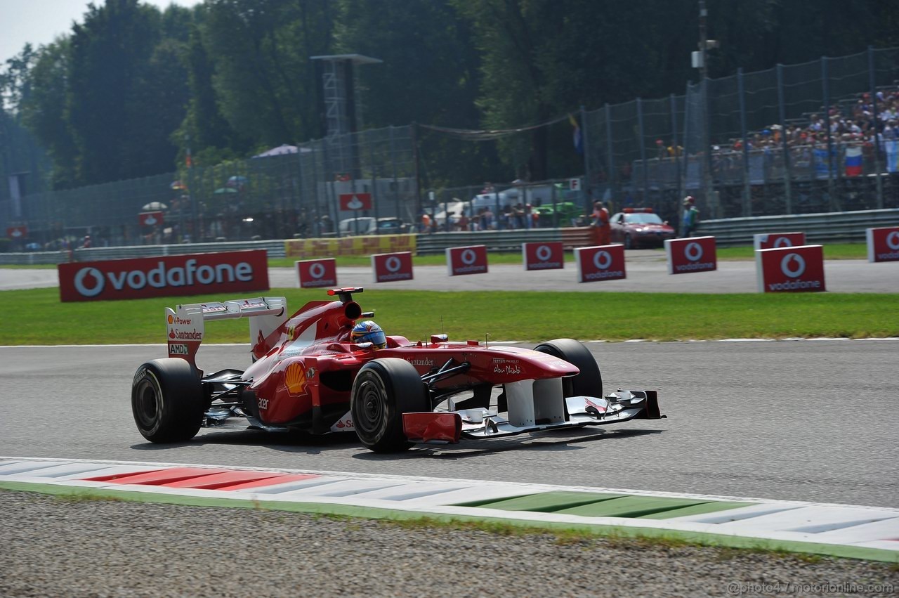 GP ITALIA, 10.09.2011- Qualifiche, Fernando Alonso (ESP), Ferrari, F-150 Italia 