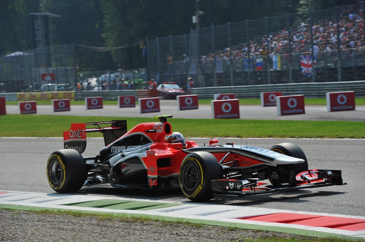 GP ITALIA, 10.09.2011- Qualifiche, Jerome D'Ambrosio (BEL), Marussia Virgin Racing VR-02 
