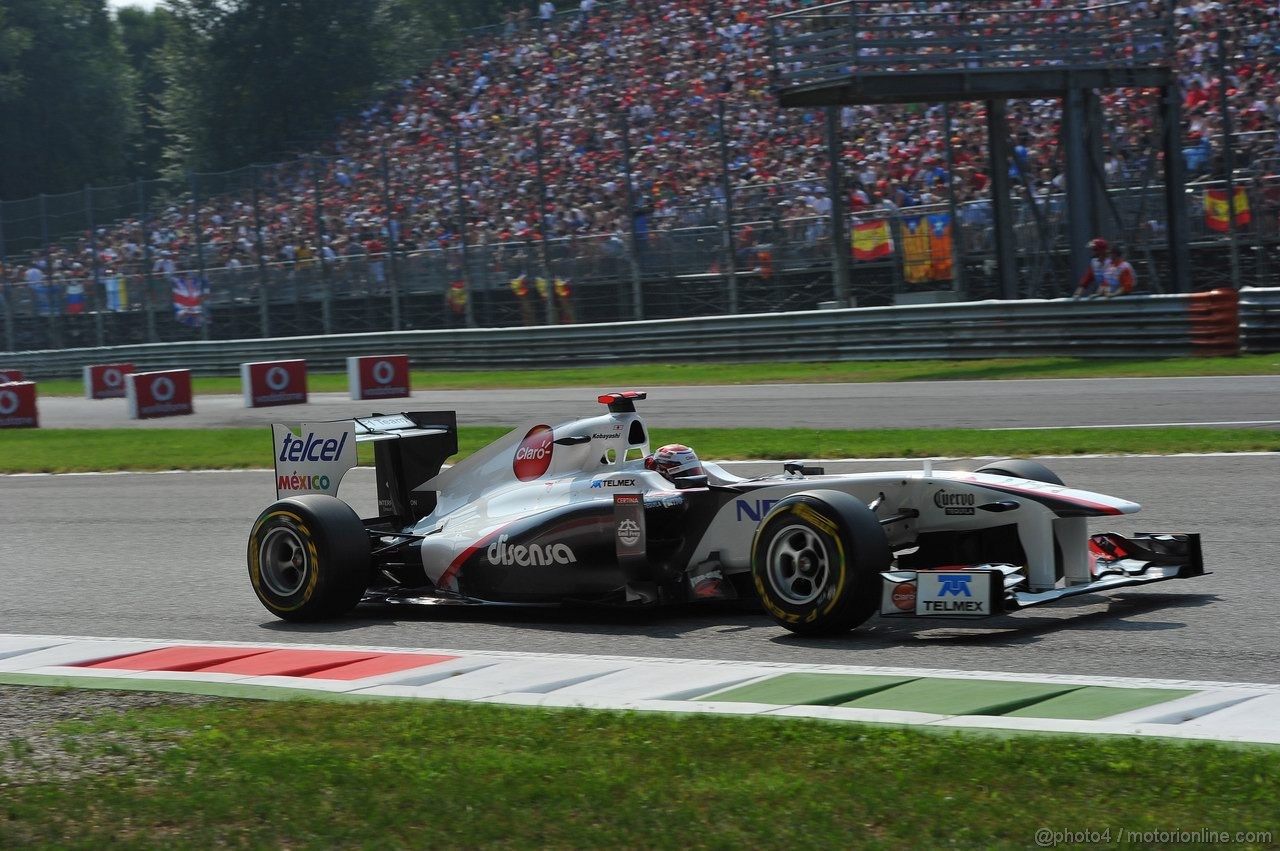GP ITALIA, 10.09.2011- Qualifiche, Kamui Kobayashi (JAP), Sauber F1 Team C30 
