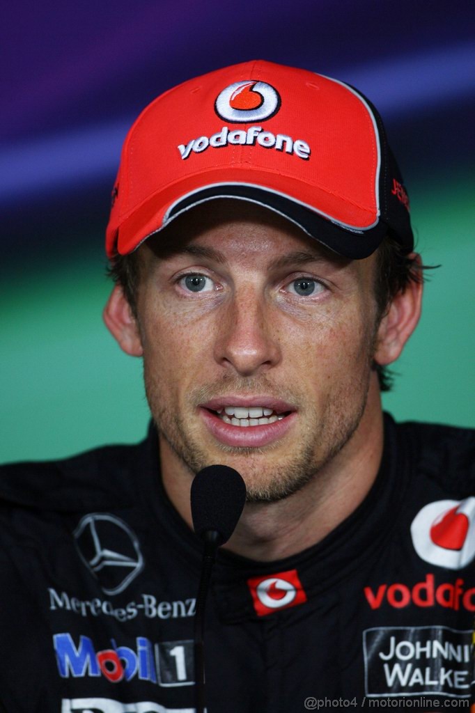 GP ITALIA, 10.09.2011- Qualifiche, Conferenza Stampa, Jenson Button (GBR), McLaren Mercedes, MP4-26
