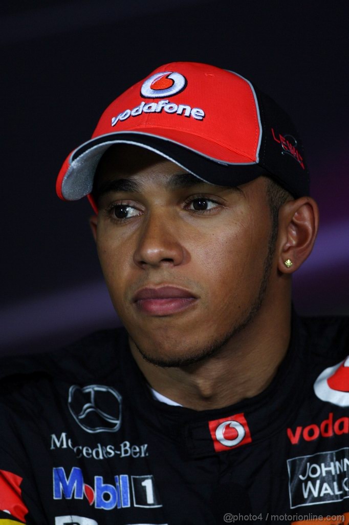 GP ITALIA, 10.09.2011- Qualifiche, Conferenza Stampa, Lewis Hamilton (GBR), McLaren  Mercedes, MP4-26 