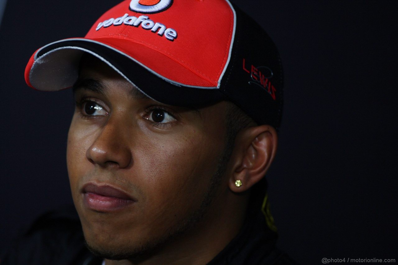 GP ITALIA, 10.09.2011- Qualifiche, Conferenza Stampa, Lewis Hamilton (GBR), McLaren Mercedes, MP4-26
