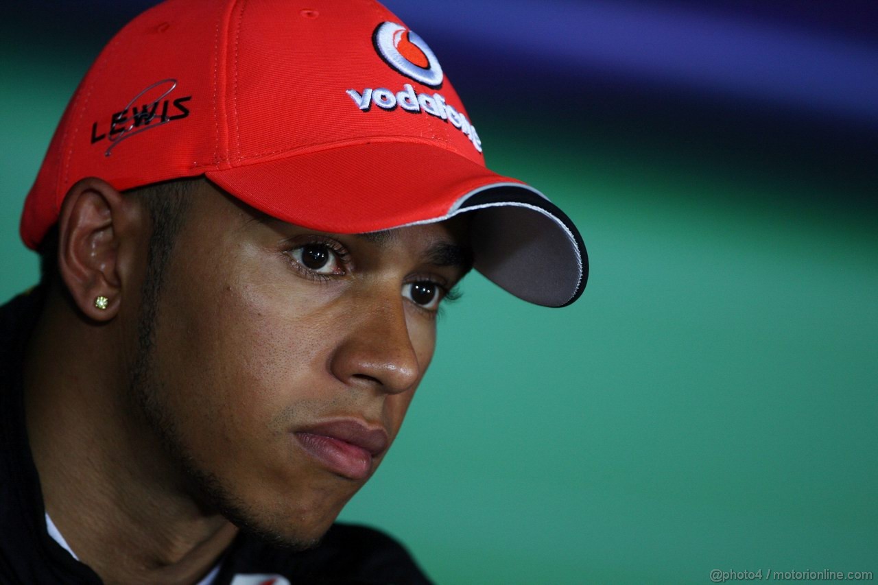 GP ITALIA, 10.09.2011- Qualifiche, Conferenza Stampa, Lewis Hamilton (GBR), McLaren Mercedes, MP4-26