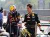 GP ITALIA, 10.09.2011- Qualifiche, Mark Webber (AUS), Red Bull Racing, RB7 e Bruno Senna (BRA), Lotus Renault GP R31 