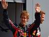 GP ITALIA, 10.09.2011- Qualifiche, Sebastian Vettel (GER), Red Bull Racing, RB7 pole position e Jenson Button (GBR), McLaren Mercedes, MP4-26 terzo