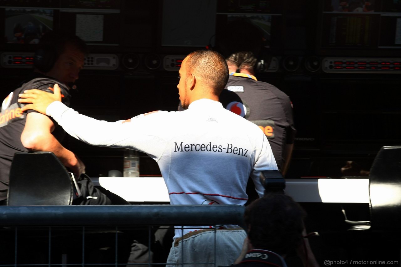 GP ITALIA, 09.09.2011- Prove Libere 1, Venerdi', Lewis Hamilton (GBR), McLaren  Mercedes, MP4-26 