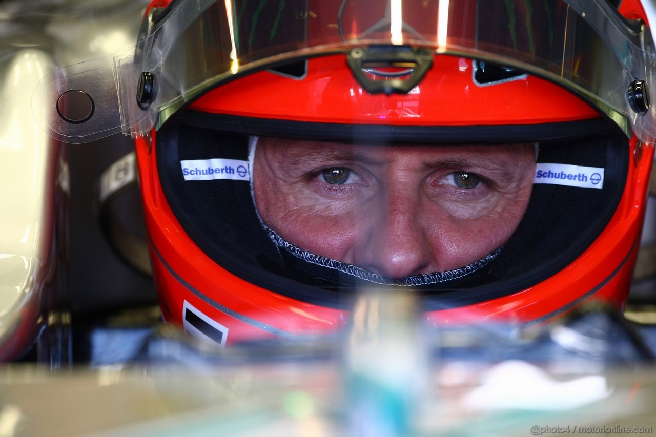 GP ITALIA, 09.09.2011- Prove Libere 1, Venerdi', Michael Schumacher (GER), Mercedes GP Petronas F1 Team, MGP W02 