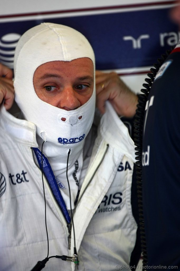 GP ITALIA, 09.09.2011- Prove Libere 1, Venerdi', Rubens Barrichello (BRA), Williams FW33 