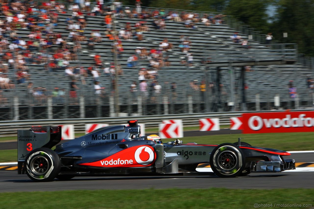 GP ITALIA, 09.09.2011- Prove Libere 1, Venerdi', Lewis Hamilton (GBR), McLaren  Mercedes, MP4-26 