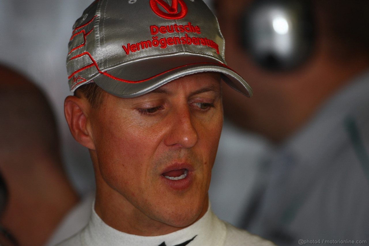 GP ITALIA, 09.09.2011- Prove Libere 1, Venerdi', Michael Schumacher (GER), Mercedes GP Petronas F1 Team, MGP W02 