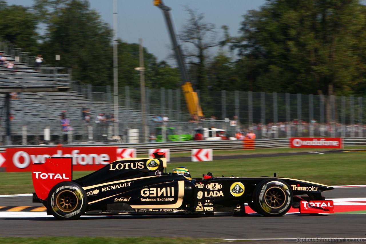 GP ITALIA, 09.09.2011- Prove Libere 1, Venerdi', Bruno Senna (BRA), Lotus Renault GP R31