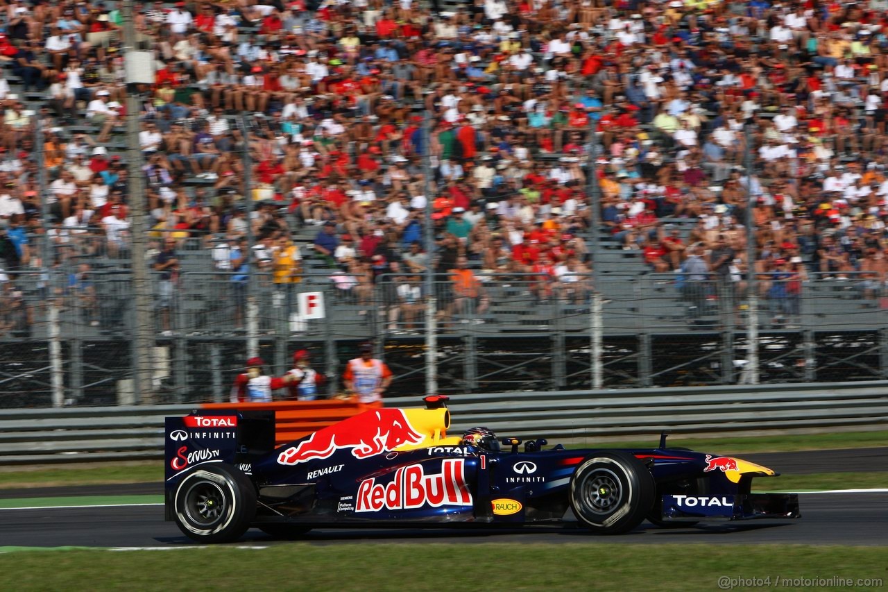 GP ITALIA, 09.09.2011- Prove Libere 1, Venerdi', Sebastian Vettel (GER), Red Bull Racing, RB7 