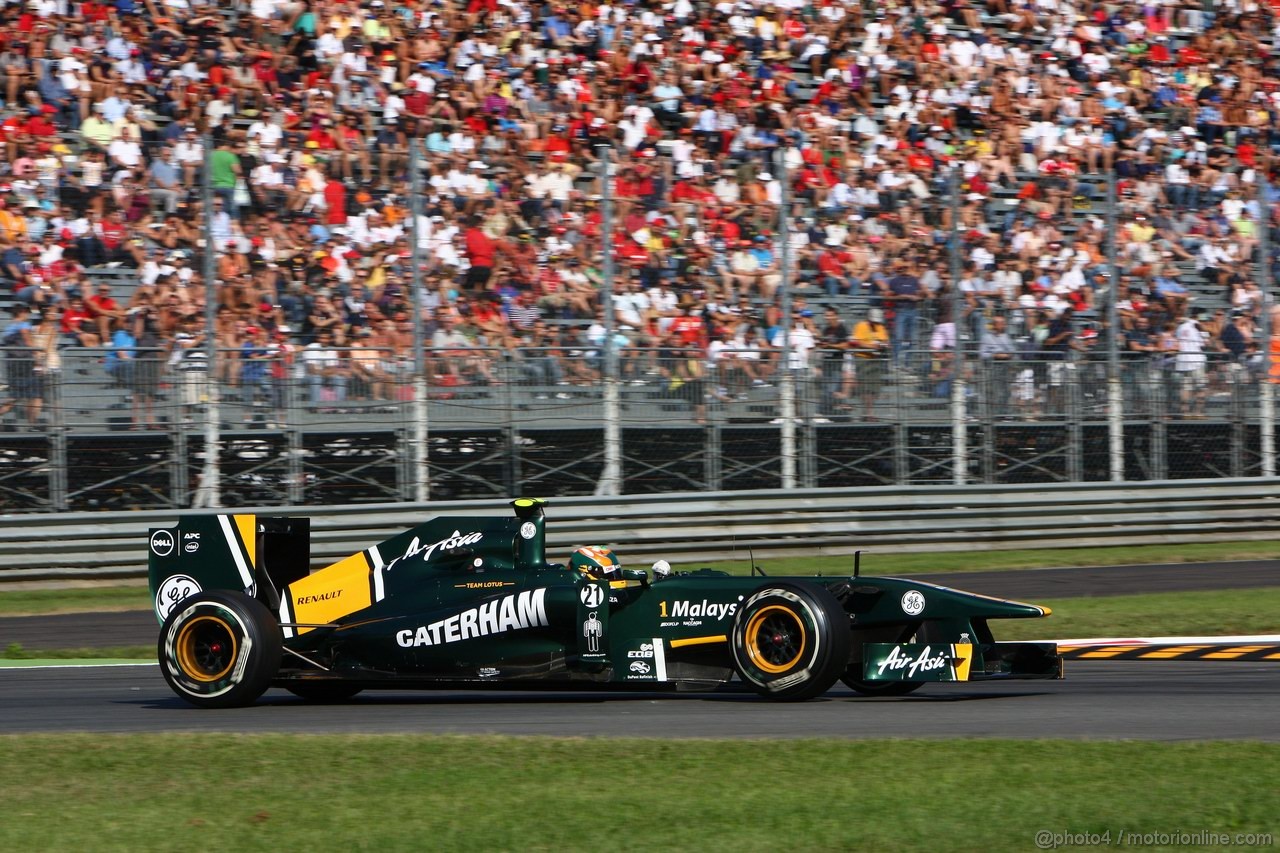 GP ITALIA, 09.09.2011- Prove Libere 1, Venerdi', Karun Chandhok (IND), Team Lotus, TL11