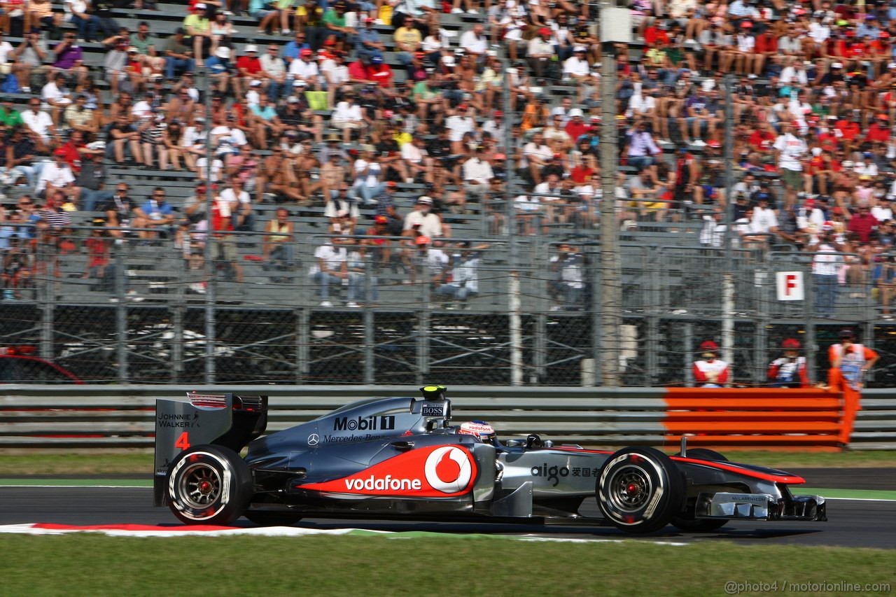 GP ITALIA, 09.09.2011- Prove Libere 1, Venerdi', Jenson Button (GBR), McLaren  Mercedes, MP4-26 